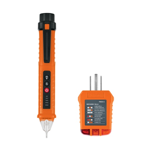 [103980] Kit de probadores sin contacto y para tomacorrientes, TRUPER PROVO-5K