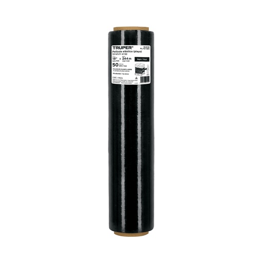 [104118] Rollo de 244m película plástica negra playo, 18', cal 50 PLYO-18N