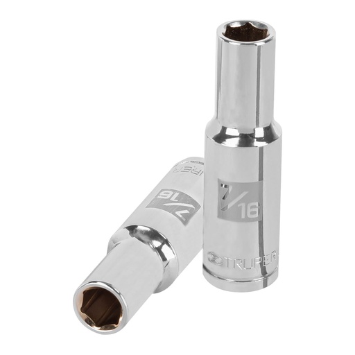 [13324] Dado largo de 7/16', 6 puntas, cuadro 1/2', TRUPER D-1214-HL