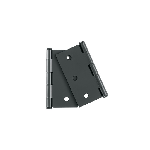 [29067] Bolsa c/2 bisagras cuadradas 3', plana, negro, BASIC BC-306PPB