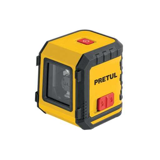 [29899] Nivel láser rojo, alcance 5 m, de pilas, PRETUL NL-5P