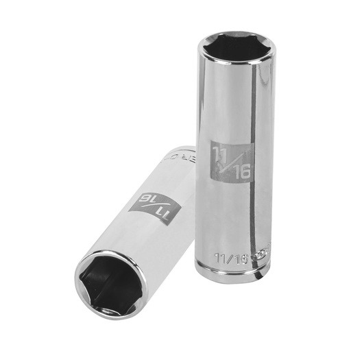 [13328] Dado largo de 11/16', 6 puntas, cuadro 1/2', TRUPER D-1222-HL