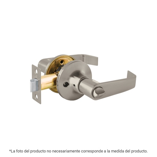[43997] Cerradura manija 'Siena' p/recámara, níquel satinado, HERMEX CEMA-14R