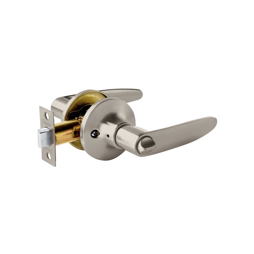 [44034] Cerradura manija 'Turín' p/baño níquel satinado, HERMEX CEMA-4B