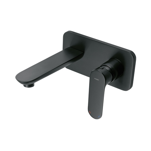 [44095] Monomando a pared para lavabo, negro, FOSET RIVIERA RIM-92M