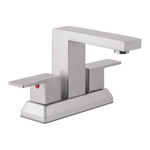 [44228] Mezcladora para lavabo 4', satín, FOSET KUBO KUM-43N