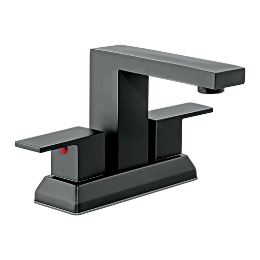 [44229] Mezcladora para lavabo 4', negro, FOSET KUBO KUM-43M