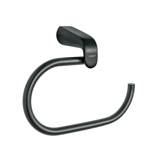 [44297] Toallero argolla, negro, FOSET RIVIERA RIA-77M