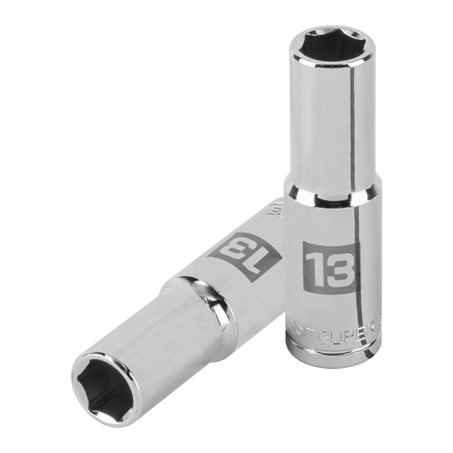 [13353] Dado largo de 13 mm, 6 puntas, cuadro 1/2', TRUPER D-1213-ML