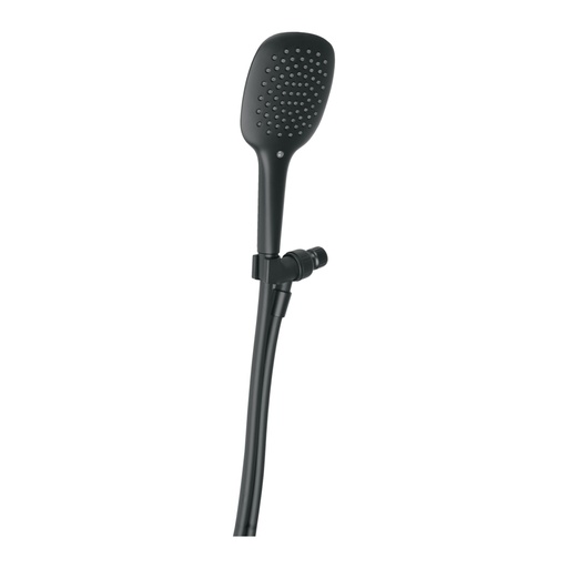[44456] Regadera de teléfono con soporte, negro, FOSET RIVIERA R-013M