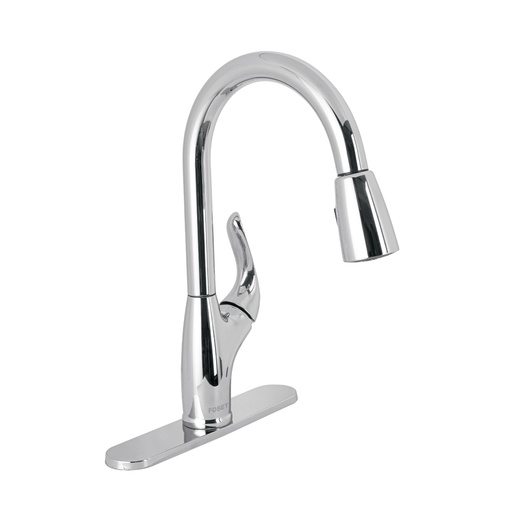 [44903] Monomando nariz retráctil para fregadero, cromo, FOSET AERO AEF-86