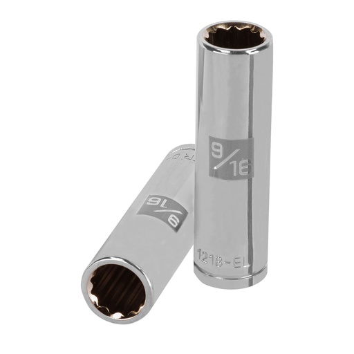 [13361] Dado largo de 9/16', 12 puntas, cuadro 1/2', TRUPER D-1218-EL