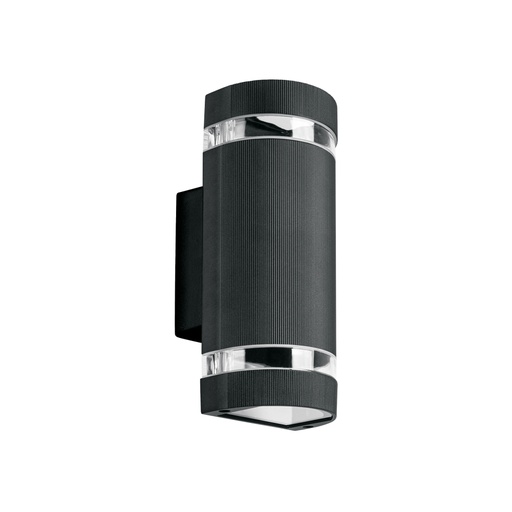 [45408] Arbotante exterior con 2 spots, lámparas no incluidas, negro ARB-210S