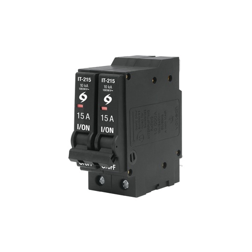 [45876] Interruptor de 2 polos 15A, enchufable, a granel, VOLTECK IT-215G