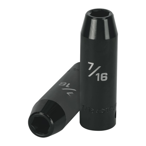 [13387] Dado largo impacto de 7/16', 6 puntas, cuadro 1/2', TRUPER D-7314-HL