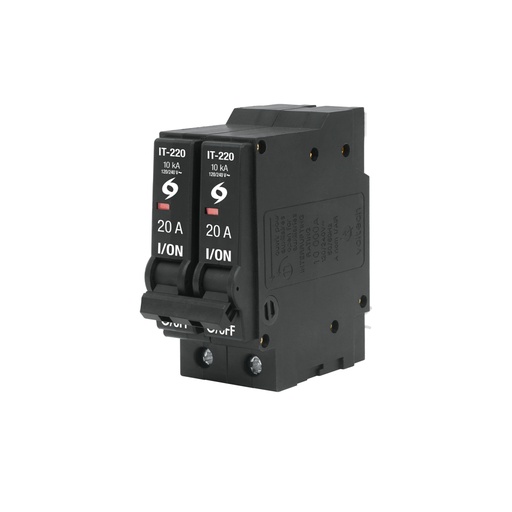 [45877] Interruptor de 2 polos 20A, enchufable, a granel, VOLTECK IT-220G