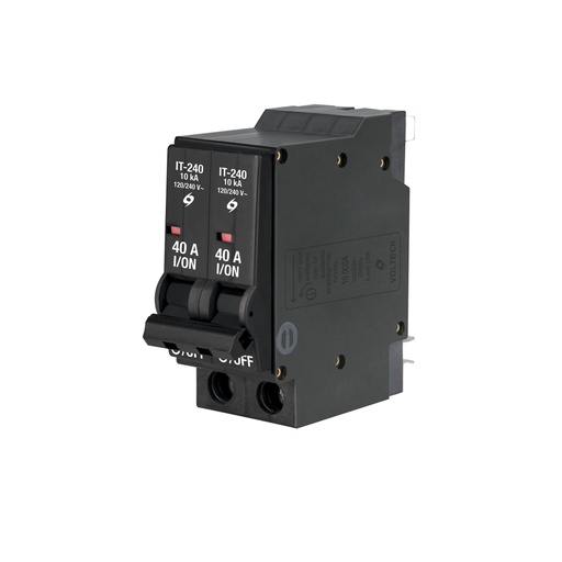 [45879] Interruptor de 2 polos 40A, enchufable, a granel, VOLTECK IT-240G