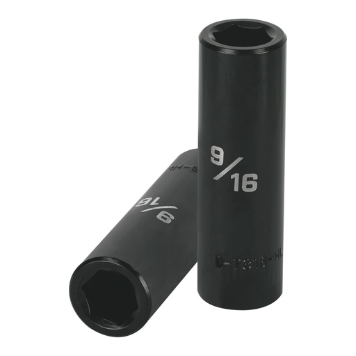 [13389] Dado largo impacto de 9/16', 6 puntas, cuadro 1/2', TRUPER D-7318-HL
