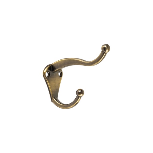[46405] Gancho tipo perchero sombrero y abrigo, 4 cm, latón antiguo PEPU-32