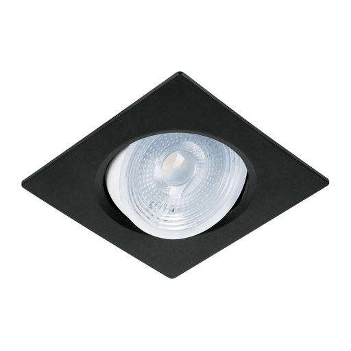 [46948] Luminario LED empotrable 5W 6500K, cuadrado, negro, VOLTECK EMP-107L
