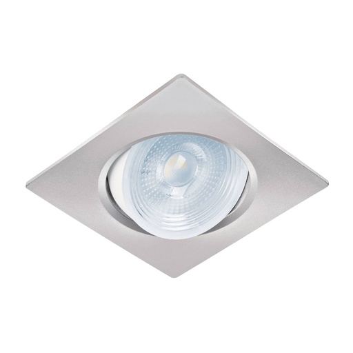 [46949] Luminario LED empotrable 5W 6500K, cuadrado, cromo, VOLTECK EMP-108L