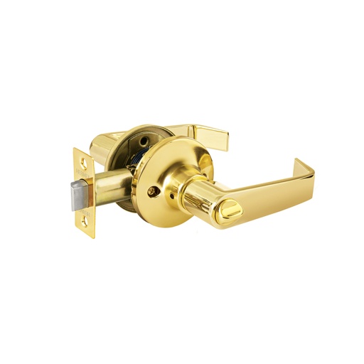 [47422] Cerradura manija 'Siena' p/baño, latón brillante, HERMEX CEMA-11B