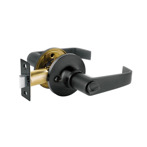 [49429] Cerradura manija 'Siena' p/baño, negro mate, HERMEX CEMA-16B