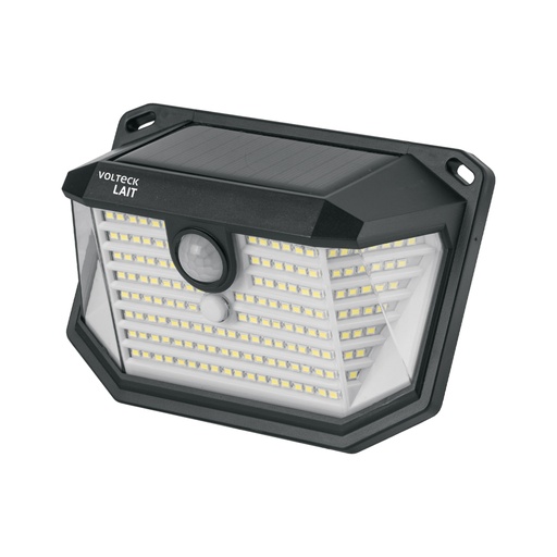 [49827] Luminario solar LED 3W 6500K, sensor de movimiento, VOLTECK ARB-821L
