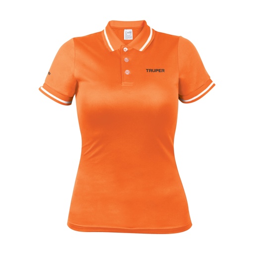 [69986] Playera polo performance para mujer, naranja, CH, TRUPER DRY-ND-C