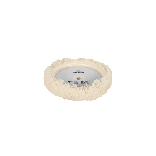 [104002] Borla para pulir lana trenzada de 8' hook and loop, TRUPER BOR-PULA-8T