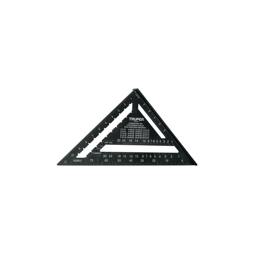 [104024] Escuadra 12', aluminio color negro, para muro de yeso,TRUPER ET-12AN