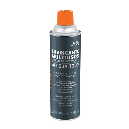 [13472] Lubricante multiusos en aerosol, 550ml (19oz), TRUPER WT-550