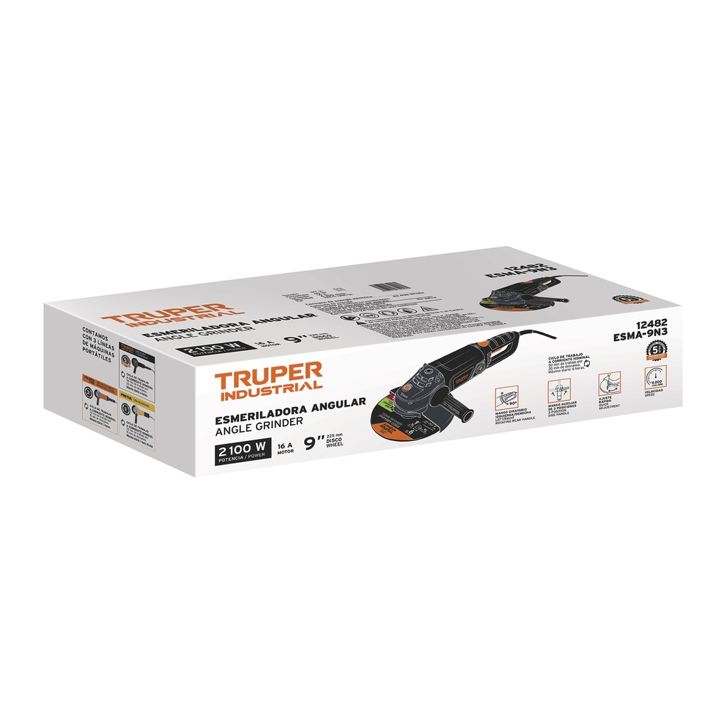 Caja de empaque de repuesto para ESMA-9N3, TRUPER INDUSTRIAL CJ-ES-9N3