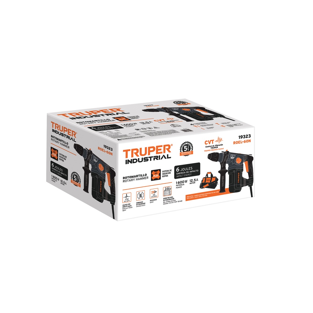 Caja de empaque de repuesto para ROEL-60N, TRUPER INDUSTRIAL CJ-ROEL-60N