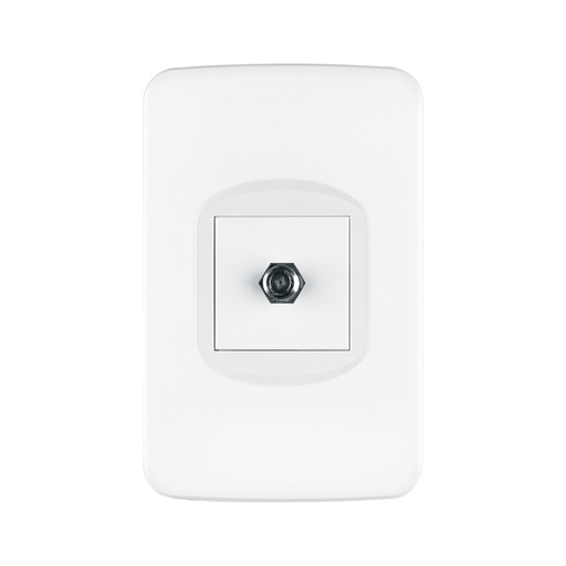 [29060] Placa armada 1 toma de TV, 1.5 módulos, Toledo, BASIC PA-TV-TB