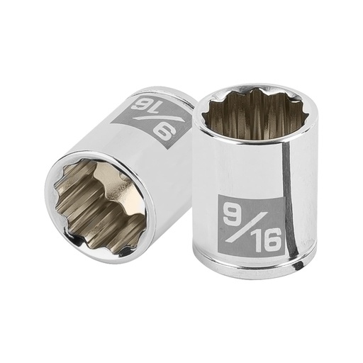 [100965] Dado de 9/16', 12 puntas, cuadro 1/4', TRUPER D-1418-B