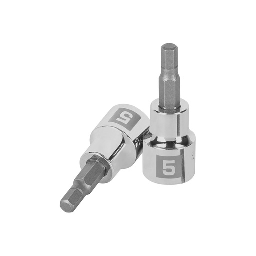 [13486] Dado punta hexagonal de 5 mm, cuadro 3/8', TRUPER D-4990-5M