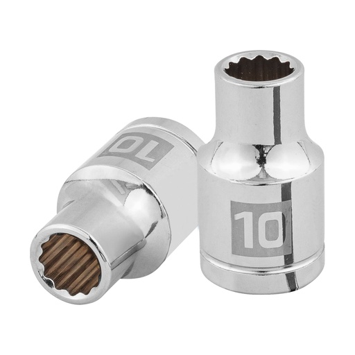 [13524] Dado de 10 mm, 12 puntas, cuadro 1/2', TRUPER D-1210-EM