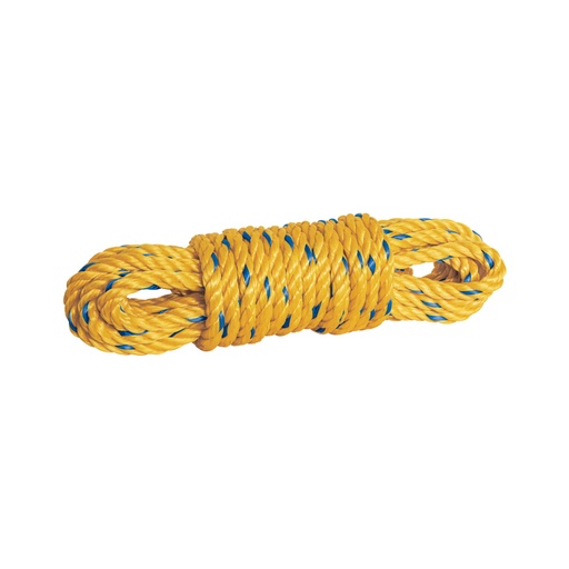 [40965] Madeja de cuerda amarilla de polipropileno 10mm, 8m, FIERO CUE-108