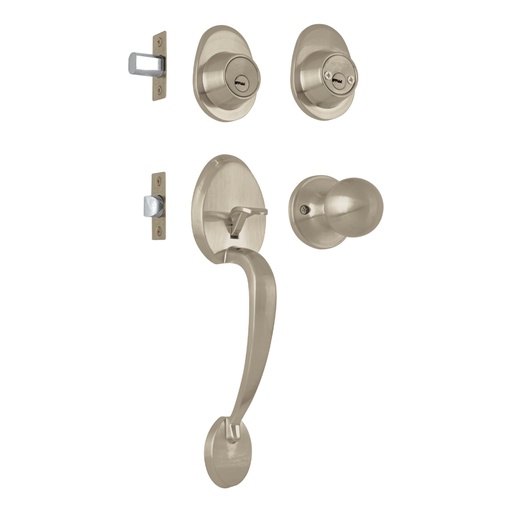 [44042] Jaladera/perilla, Lugo llave-llave, Níquel Satín, HERMEX CEP-42PJ