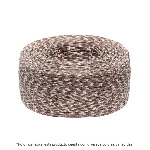 [45578] Piola de nylon paracord de 4mm, rollo, negro, 1kg, FIERO PIO-41KNN