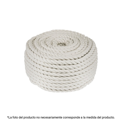 [45837] Piola de algodón de 6 mm, rollo, natural, 1 kg, FIERO PIO-61KA