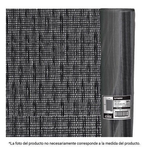 [45845] Rollo de malla sombra 80%, monofilamento negro, 1.85m x 50m TOSO-8050