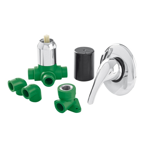 [45860] Kit de instalación p/regadera PPR 1/2' con monomando, FOSET CV-KIT-M