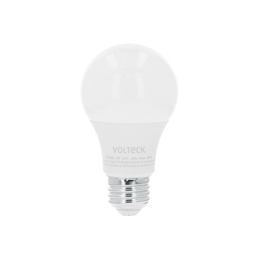 [48298] Foco LED 9W (60W) A19 3000K blanca cálida atenuable, VOLTECK LED-60DC
