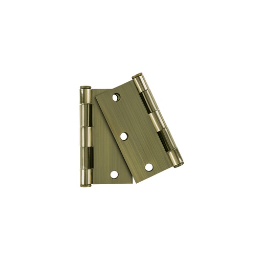 [49602] Bolsa 2 bisagras cuadradas 3-1/2'latón antiguo, cabeza plana BC-352PB