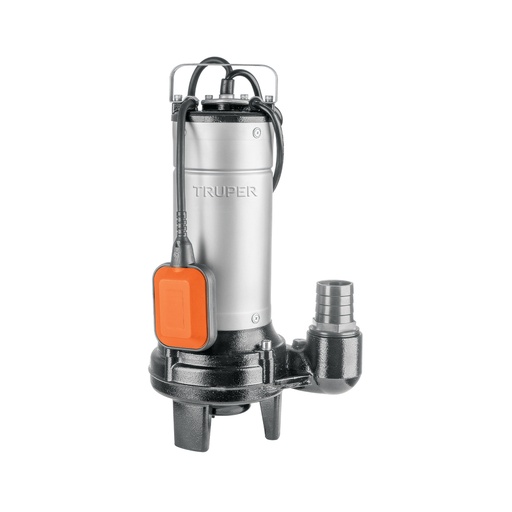 [104078] Bomba sumergible acero inox./hierro, a.sucia,1-1/2HP, TRUPER BOS-1-1/2SI