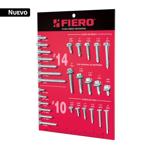 [56016] Exhibidor de pijas cabeza hexagonal, FIERO EXF-PHEX
