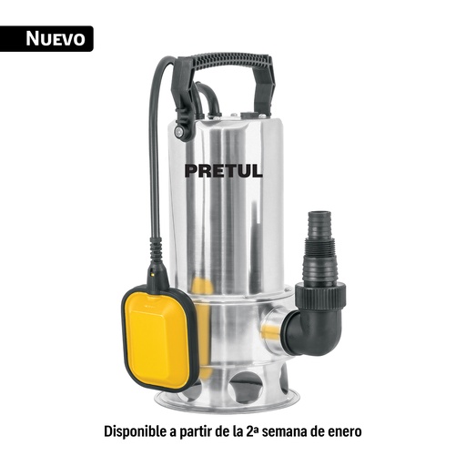 [29898] Bomba sumergible acero inoxidable,agua sucia,1-1/2HP, PRETUL BOS-1-1/2SMP