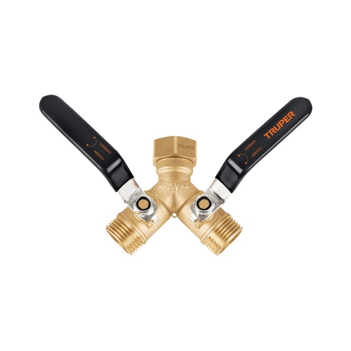 [104200] Conector 'Y' 3/4' cuerpo robusto con tuerca móvil p/manguera AD-2L